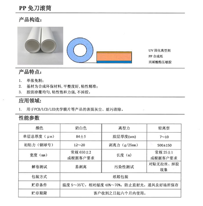 粘塵紙卷